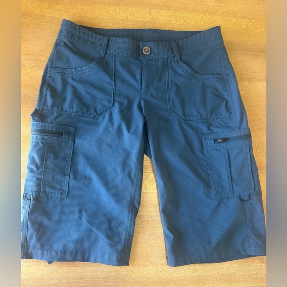Kuhl Womens Horizn Shorts Blue 4 - Picture 2 of 12